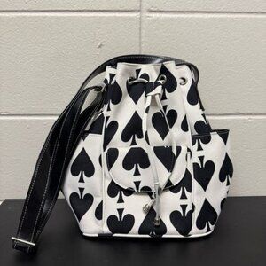 Black Spades Drawstring Bag